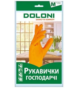 Рукавички господарські Doloni Household з латексу 8 (M) (4545)