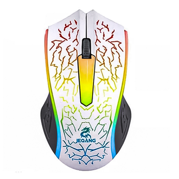 Мышь компьютерная JEQANG JM-812 White игровая проводная