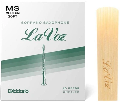 Трость для сопрано саксофона D'Addario La Voz - Soprano Sax Medium Soft (1шт)