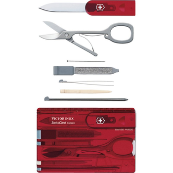 Ніж Victorinox SwissCard Transparent Red (0.7100.T)