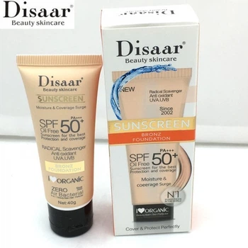Солнцезащитный крем Disaar Sunscreen Bronz Foundation SPF 50 PA+++, 40 г
