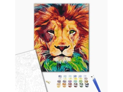 Картина за номерами Райдужний Лео, Brushme (40х50 см), BS52227