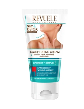 Крем-скульптор Revuele с кофеином для подбородка, шеи и декольте Slim & Detox 150 мл 3800225901420