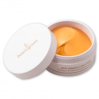 Гидрогелевые патчи BeauuGreen стандартного размера Collagen and Gold Hydrogel Eye Patch 60 шт 8809389030552