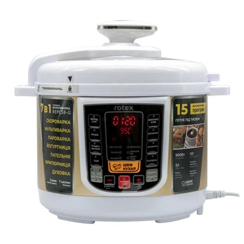 Мультиварка-скороварка Rotex REPC58-G 5 л, электронное управление, черная(TO-14919-TO)
