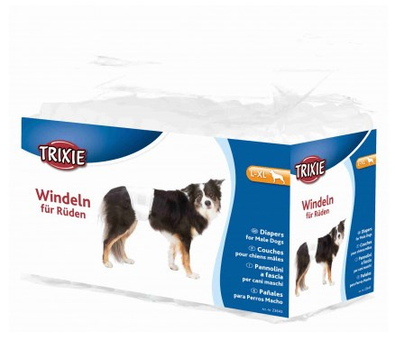 Підгузки для собак (самці) TRIXIE 60-80см 12 шт 23643 (4011905236438)
