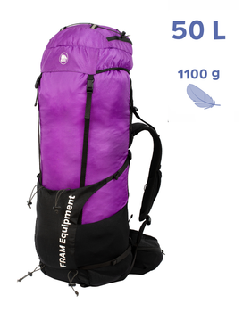 Рюкзак туристический Fram Equipment Tempo 50л фиолетовый