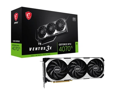 Видеокарта GF RTX 4070 Ti 12GB GDDR6X Ventus 3X OC MSI (GeForce RTX 4070 Ti VENTUS 3X 12G OC)