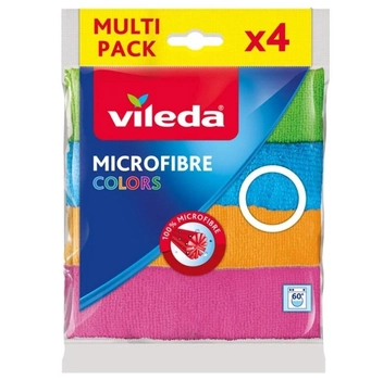 Серветка мікрофібра Vileda Microfibre Color 4 шт. (4023103192577)