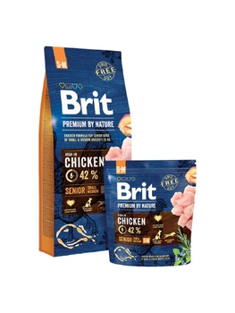 Sucha karma dla starszych psów BRIT Premium Senior S+M z kurczakiem 15 kg (8595602530175)