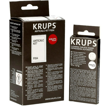 Набор для чистки кофемашин Krups (Порошок F054 от накипи и Таблетки Krups XS300010dvdsfds