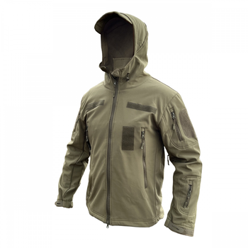 Куртка софтшелл олива тактична куртка Soft Shell непромокальна армійська куртка для військових розмір 3XL