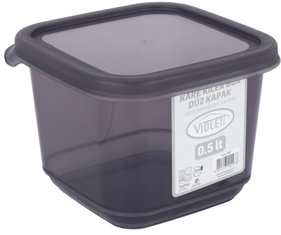 Контейнер для сыпучих продуктов Violet House 0297 Transparent Black 0.5 л (0297 Transparent Black)