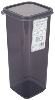 Контейнер пластиковый для сыпучих продуктов Violet House 0299 Transparent Black 1.7 л (0299 Transparent Black)