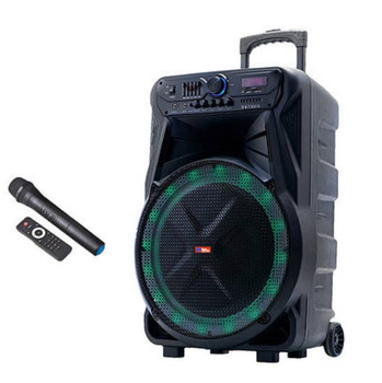 Аккумуляторная акустическая система SS-7272 НЧ15 дюйм, USB, SD, FM радио, Bluetooth, радиомикрофон, ДУ