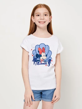 Дитяча футболка для дівчинки Disney Minnie WE1093 104 см Біла (3609086626509)
