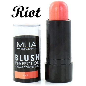 Кремовые румяна в стике MUA Makeup Academy Perfection Duo Stick Blush - Riot Персиковый