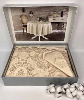 Скатерть Set Maison D'or Q180+Q170+6pcs+6psc Marinella T.Cloth Beige