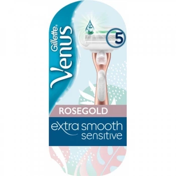 Станок для бритья женский (Бритва) Venus RoseGold Extra Smooth embrance с 1 сменным картриджем