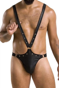 Мужское эротическое бельё боди латекс 028 BODY HARRY Чёрный XXL/XXXL - Passion ( SO7557 ) Feromon
