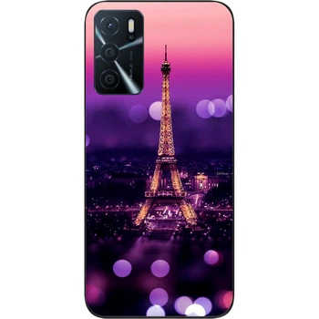 Силиконовый чехол SMTT для OPPO A54s с картинкой Париж ночью