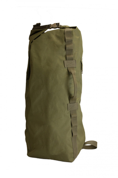 Баул-рюкзак регульований об'єм до 100 літрів колір хакі