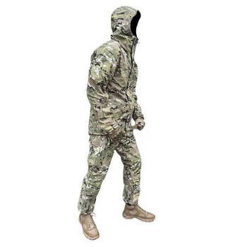 Мужской тактический костюм рип-стоп на флисе ВСУ (ЗСУ) Мультикам 20222170-52 9979 52 размер хаки