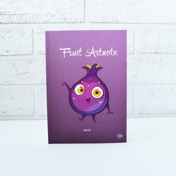 Блокнот А5 с цветными листами Profi Fruit figs 128 страниц арт. 902828