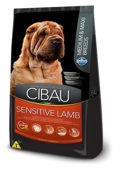 Sucha karma dla psów Farmina Cibau Sensitive Adult Medium & Maxi z wrażliwym układem pokarmowym z jagnięciną 14 kg (8010276031044)
