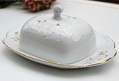 Масленка Cmielow Rococo White flower 9705-1274 4179430