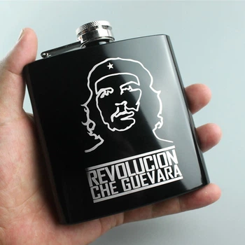 Фляга SV из нержавеющей стали "Guevara C" 170 мл Черный (sv2238-10)