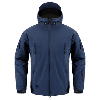 Тактическая куртка / ветровка Pave Hawk Softshell navy blue (темно-синий) XS