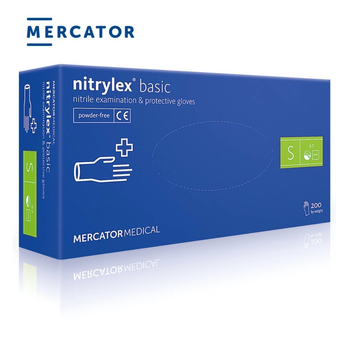 Перчатки нитриловые Nitrylex Basic размер S 100 шт