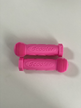 Резиновые ручки на самокат розовые Scooter грипсы на самокат розовые Pink