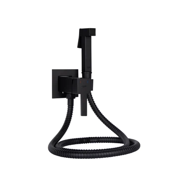Набор для гігієнічного душу Qtap Inspai-Varius прямокутний QT259710842859NB Black MattSD00048969