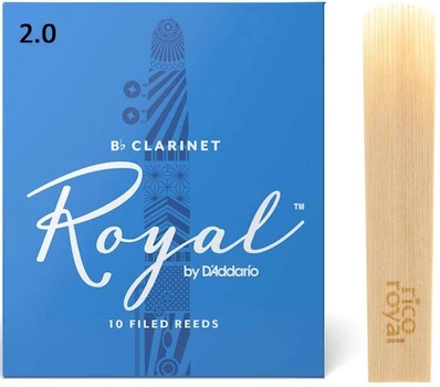 Трость для кларнета D'Addario Royal - Bb Clarinet #2.0 (1шт)