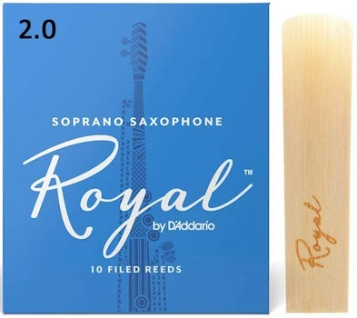 Трость для сопрано саксофона D'Addario Royal - Soprano Sax #2.0 (1шт)
