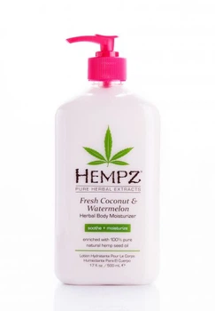 Молочко растительное увлажняющее для тела "Кокос и Арбуз" Hempz 500 мл