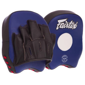 Лапа Изогнутая для бокса и единоборств 2шт 19x17x5см Искусственная кожа FAIRTEX цвет синий FMV14