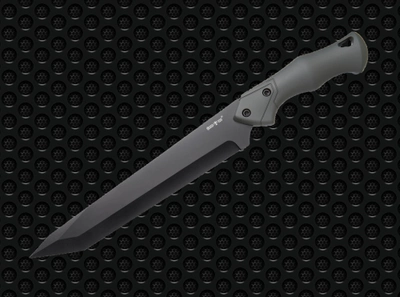 Нож мачете GW 2818DU-B толстый клинок, удобная рукоять, качественная сталь