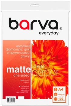 Фотобумага Barva Everyday Матовая A4 105 г/м2 100 л (IP-AE105-313)