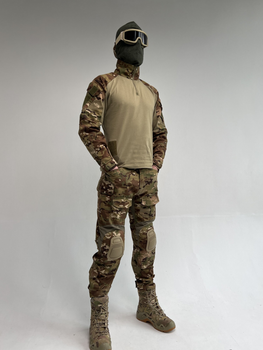 Тактический военный костюм с наколенниками Мультикам (Убакс+Штаны) XL
