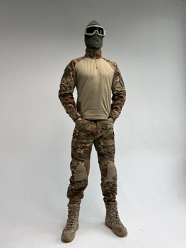 Тактичний військовий костюм з наколінниками Мультикам (Убакс+Штани) 2XL