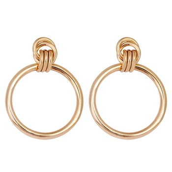 Серьги от дизайнеров Rigan 001029 6,5см*48мм Золотой