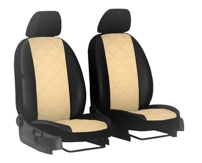 Авточехлы для NISSAN MAXIMA 2000-2004 (A33) Pok-ter еко кожа Elit бежевые (на передние сиденья)