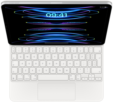 Обкладинка-клавіатура Apple Magic Keyboard для iPad Pro 11 (3rd gen) та iPad Air (5th gen) International English White (MJQJ3Z/A)