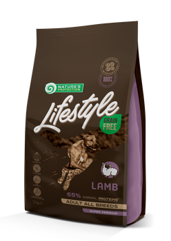 Сухий беззерновий корм з ягнятиною для дорослих собак всіх порід Lifestyle Grain Free Lamb Adult All Breeds 1,5 кг (NPLS45673)
