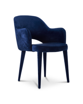 Стул Pols potten Cosy Velvet Dark blue