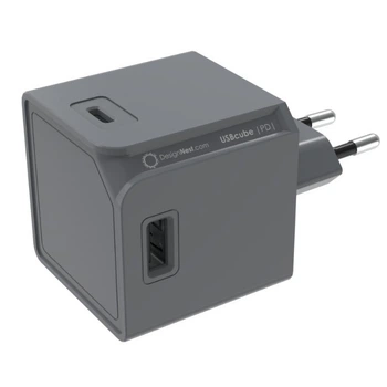 Зарядное устройство Allocacoc USBcube Original PD 65W сірий (DH1253GY/EUPD65)