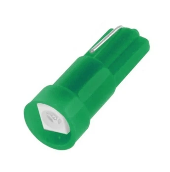 Светодиодная лампа Т5 (W1,2W W2x2,6d) 1 SMD 3528 24V Зелёная Autoexpect (15157)